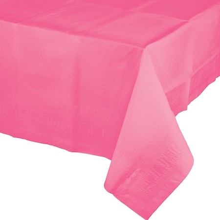 Touch Of Color Candy Pink Paper Tablecloth, 108"x54", 6PK 711344